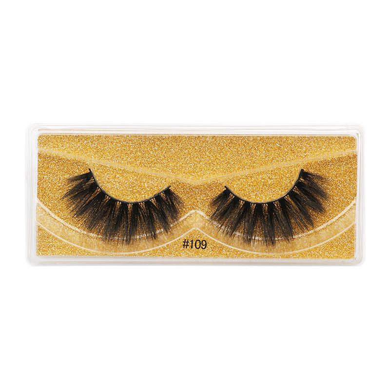 3D Imitation Mink False Eyelashes - Natural, Thick, and Three-Dimensional Style