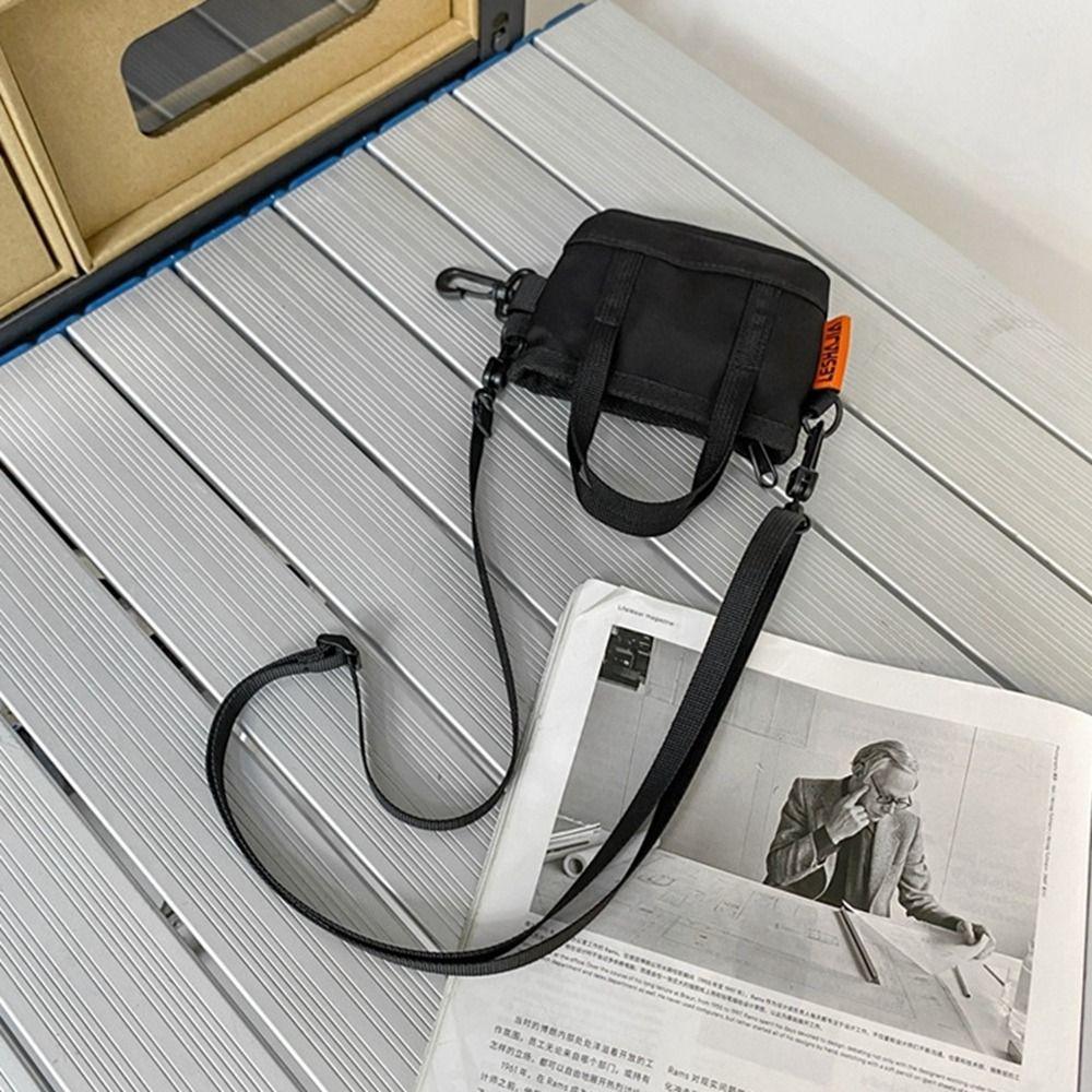 Korthållare Nylon Myntplånbok Hängsmycke Nyckelring Mini Axelväska Praktisk Liten Förvaringsväska Kvinnor