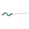 Colorful Glass Straws Reusable Drinking Straw Spiral Shape Easy to Use Clean for Milkshake Juice Cocktail Hot Chocolate