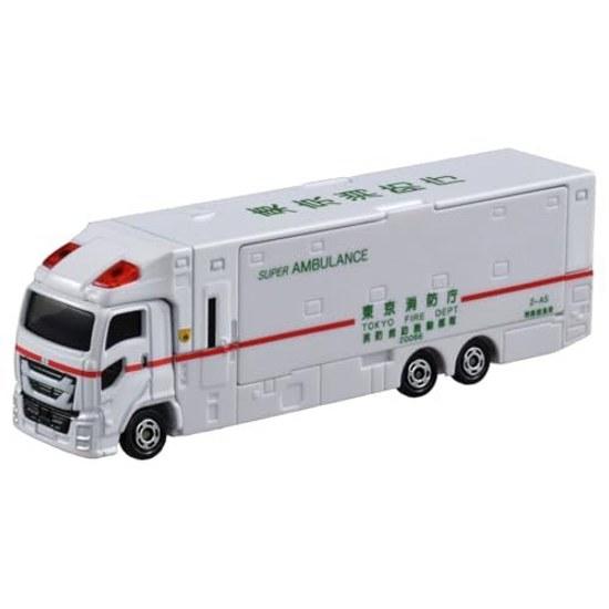Takara Tomy Tomica Long Type No. 144 Super Ambulance Mini Car Toy ages 3 up