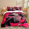 Série de Animação Impressão Digital 3D Kit de Cama de Três Peças Lençol Colcha