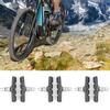 3 Paar Gummi V-Brake Bremsbeläge Blöcke Schuhe Geräuschlos für Mountainbike Faltrad Motocross