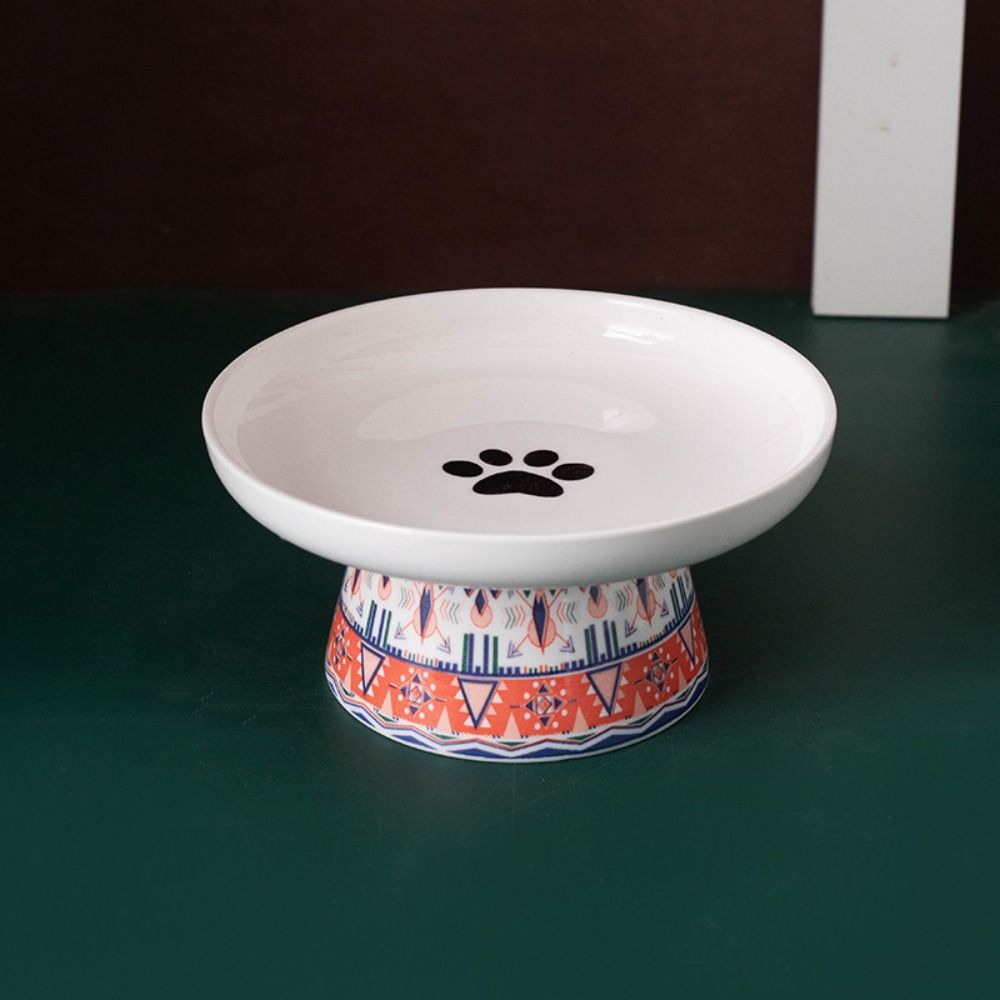 Cute Pet High Foot Bowl Creative Pet Drinking Feeder Dog Food Feeding Basin  Water Container