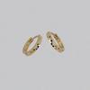 14k Cutting One Touch Ring Earring