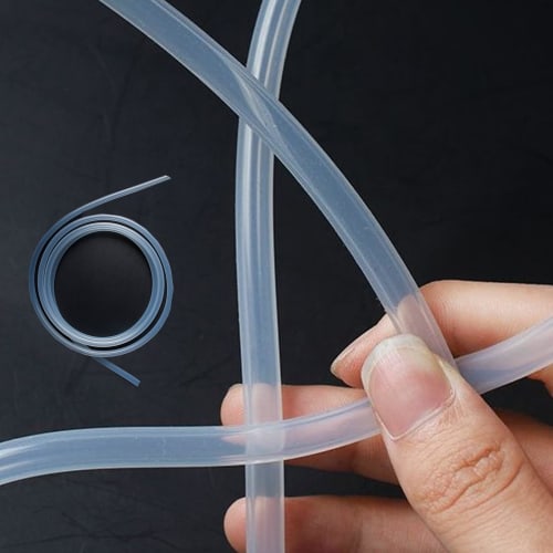 LIKENNY Silicone Tube 4mm x 6mm Air Hose Weatherproof Heat Resistant Clear Tube Silicone Hose Water Pipe Flexible Transparent Length 3M (4mm*6mm 3M)