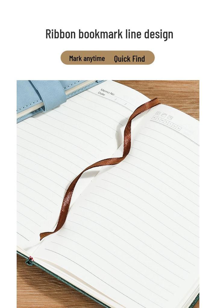 A5 Leather Office Business Diary 2026 Model with Magnetic Buckle Cover