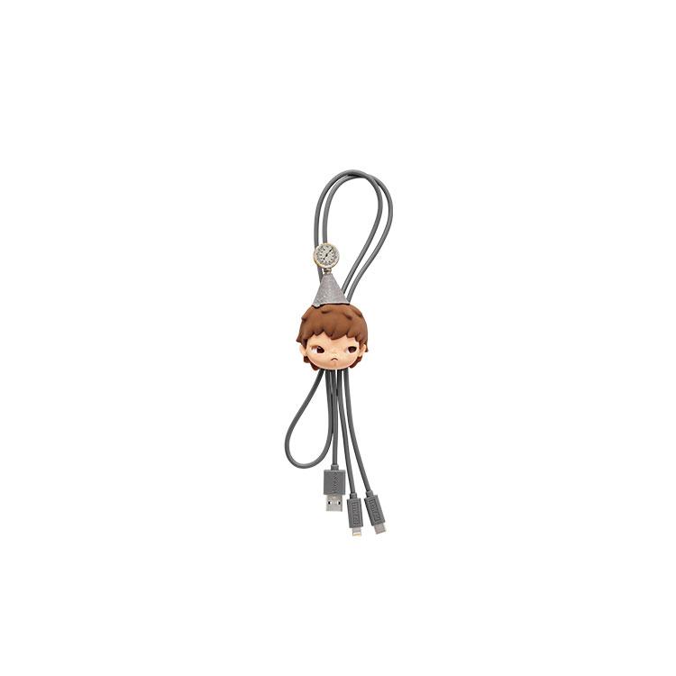 New POP MART HIRONO ONO Echo Collection 2 in 1 Cable Blind Box Products Single Mystery Box/Full Box 6 Pcs PPMT-2504-0006