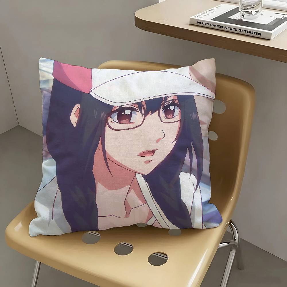 1pc Anime Kono Oto Tomare Character Pillow Case Fashion Square Pillowcase Bedroom Sofa Room Ins Decoration Leisure