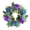 Simulation Flower Door Ornament for Front Door Hydrangea Wreath, Spring Summer Door Wreath for Home Window Wall Farm