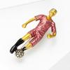 Vibrant Soccer Enamel Brooch Football Player Jewelry Elegant Clothing Accessory For Outfit Enhancement