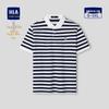 HLA Men's Year of the Horse Striped Polo Shirt