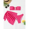 Set Bikini Push-Up Sexy a Tre Pezzi Europeo e Americano 2026
