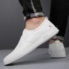 Fashion 2025 Leather Men Casual Shoes High Quality Mens Loafers Handmade Moccasins Breathable Male Walking Shoes Comfort Travel Flats