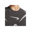 Nike Sportswear Phoenix Cozy Bouclé Printed Short Fashion Casual Knit Crew Neck T-Shirt Women T-Shirts Gray FD4287-254
