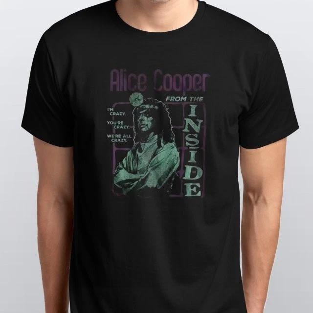 Alice Cooper Music Mens Unisex T-SHIRT S M L XL XXL 3 4 XL colours Black XXL