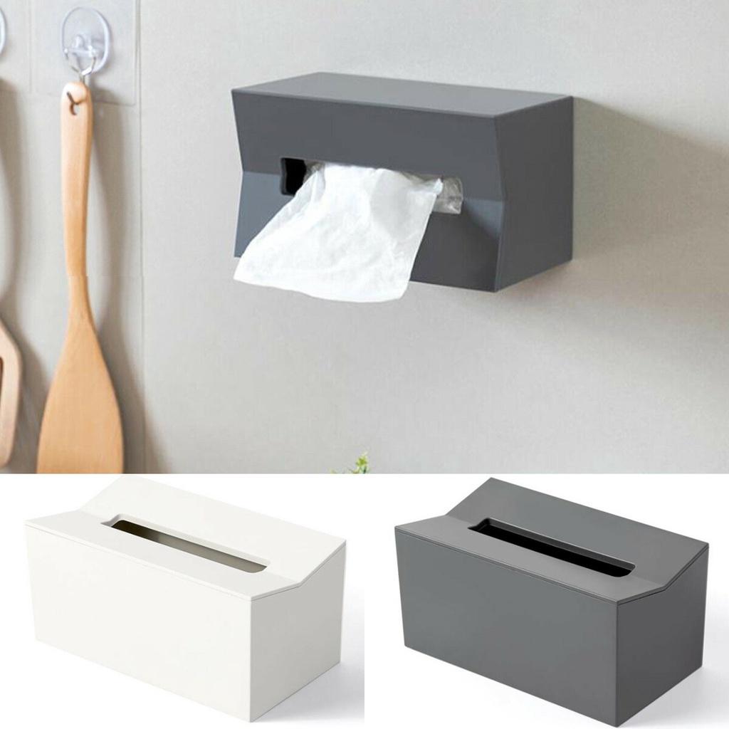 Kreativní nástěnná krabička na kuchyňské ubrousky z plastu bez vrtání v severském stylu