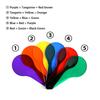 6Pcs Translucent Color Sheet Montessori Color Mixing Overlay Card Optical Experiment STEM  Learning Sensory Toy Creative Gift