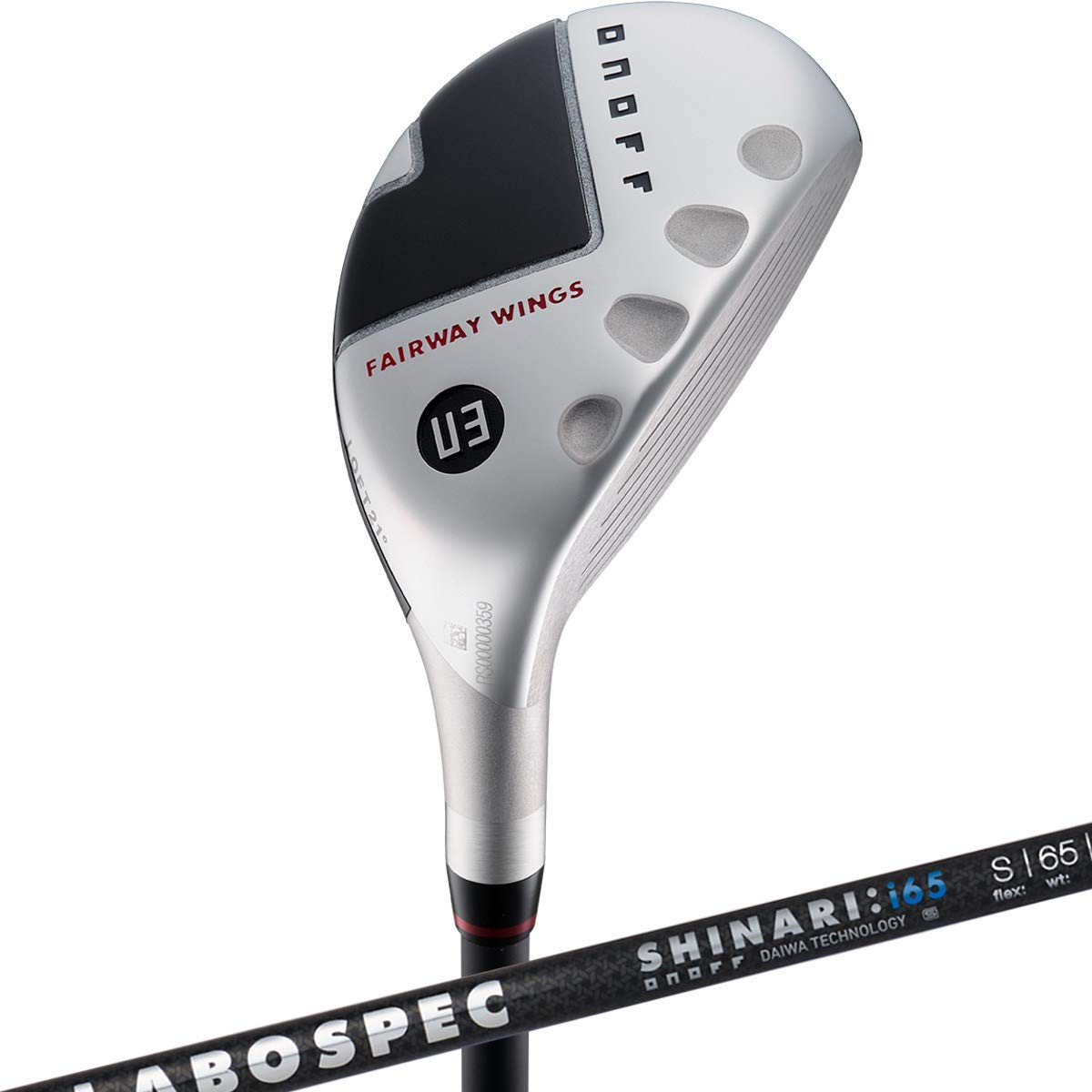 

ONOFF Utility KURO Black Fairway Wings LABOSPEC SHAFT Carbon Right Loft 27 degrees U5 SHINARIi65 Men s Angle FlexS чёрный