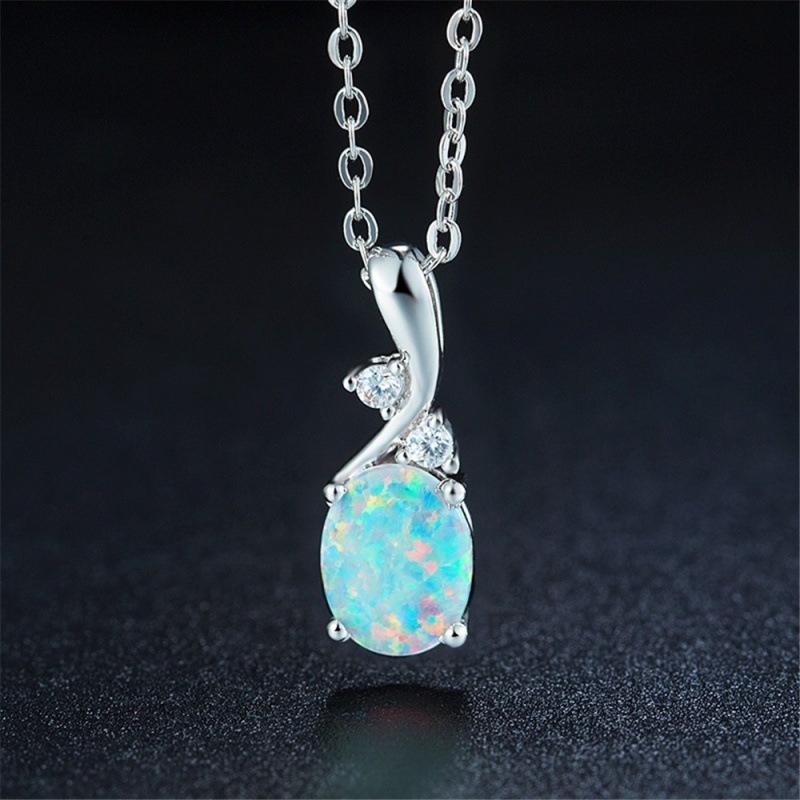 Cute and Exquisite Water Droplet Pendant Necklace белый