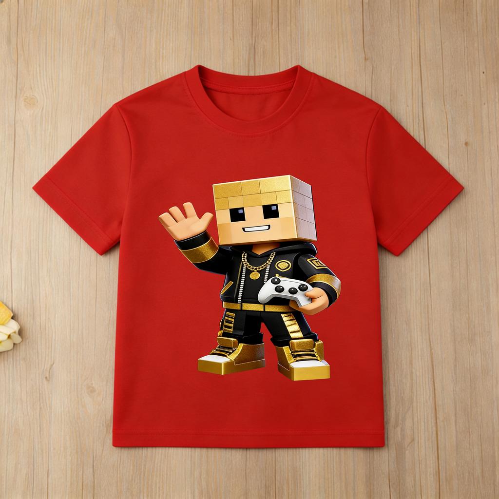 Roblox Team Characters Kids TShirt 3D Print Game Inspired Casual Daily Wear Tops for Children