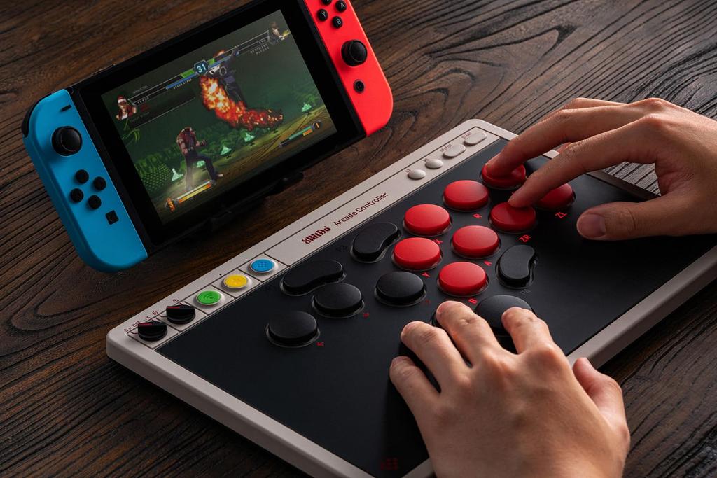 8BitDo Arcade Controller Switch and Wired Low Profile Mechanical 4 Programmable PCB All-Button (for Windows) – Bluetooth, 2.4G, Connection, Switches,