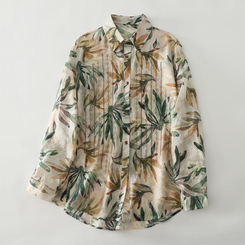 2026 Spring Women s Plus Size Stylish Long Sleeve Blouse - Age-Reducing Casual Top for Moms One Size