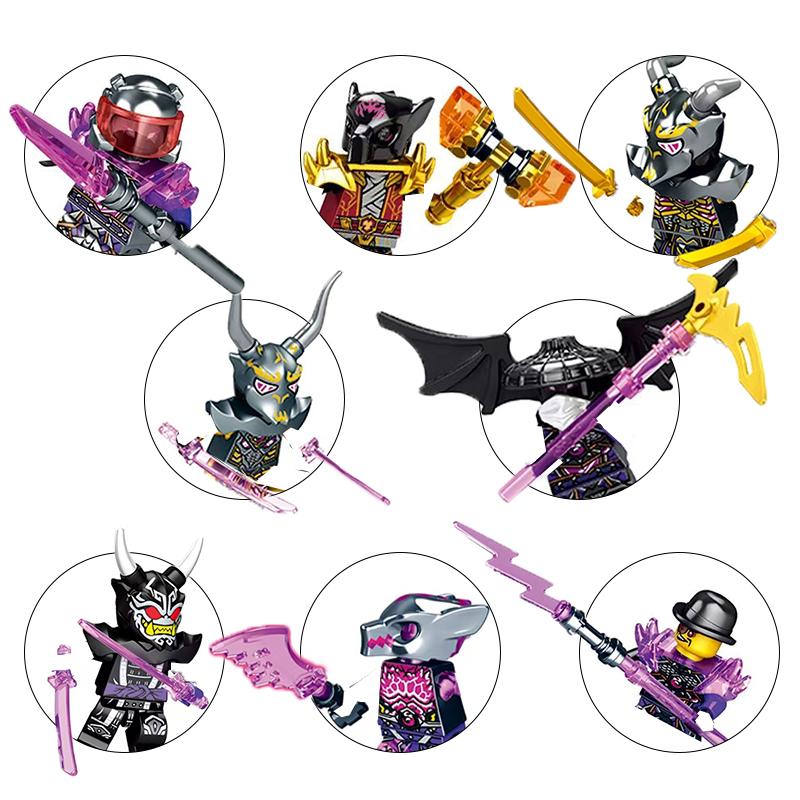 Anime Cartoon Model Bricks Lloyd Kai Jay Zane Cole Nya Mini Compatible Assemble Action Figures Movable Toys Building Blocks