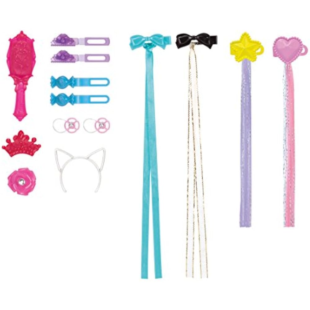 Licca-chan aqua curl accessory set