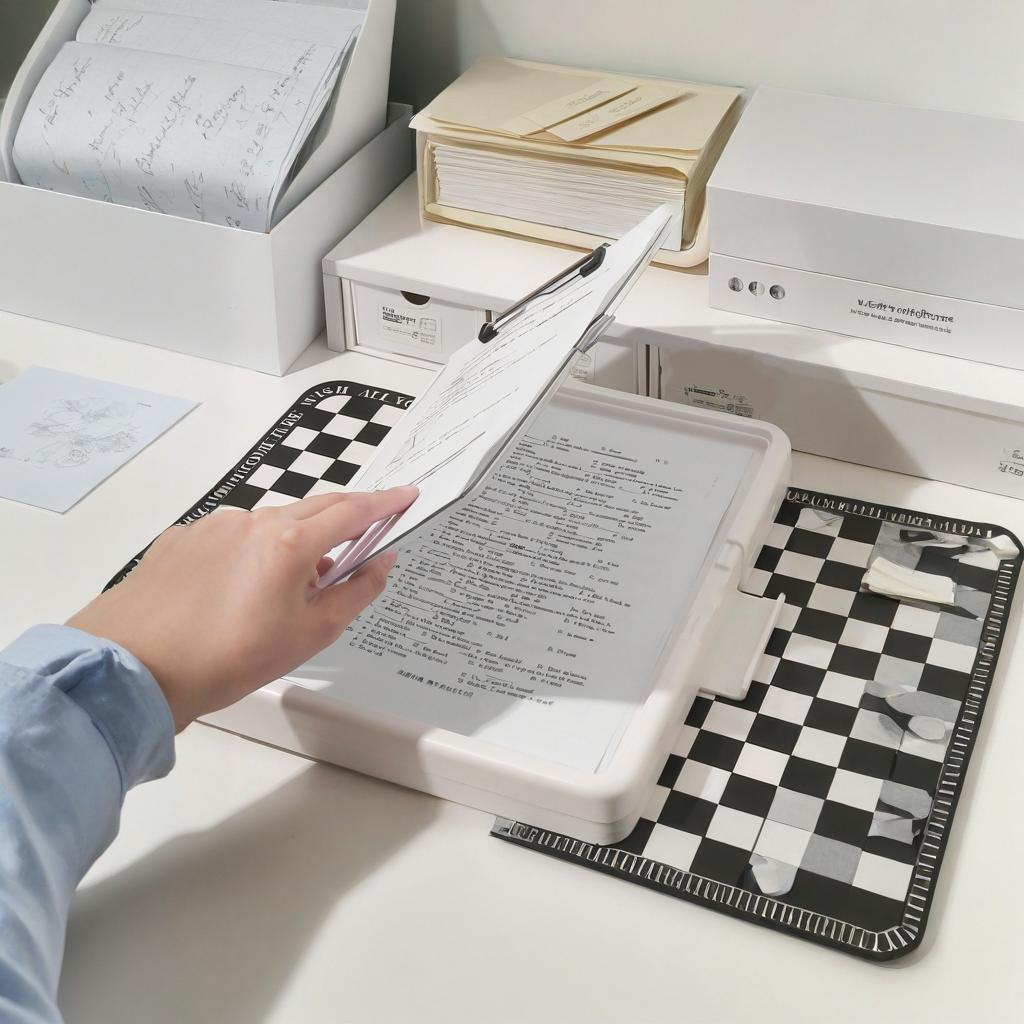 A4 Exam File Organizer Multi Function Student Folder with Clip Office Document Holder School Supplies Paper Board Storage