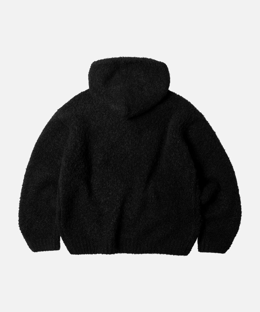 FRIZMWORKS Wave Boucle Knit Hoody _ Black