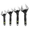 Heavy Duty Black Wide Opening Plumbing Wrench 6/8/10/12in With Matte Finish For Professional Mechanics & DIY Enthusiasts