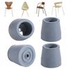4 pcs Non-slip Slope Rubber Tip Rubber Chairs Table Leg Crutch Sleeve Furniture Slider  Bathroom