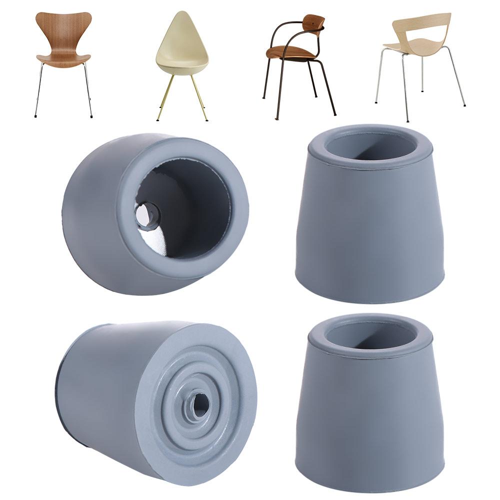4 pcs Non-slip Slope Rubber Tip Rubber Chairs Table Leg Crutch Sleeve Furniture Slider Bathroom