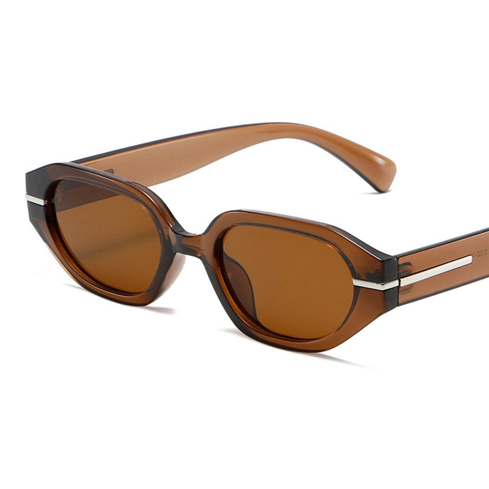 Fashion Cat Eye Thick Frame Sunglasses Women Men Brand Designer Retro Polygon Sunshade Glasses Travel Driving Beach Party Eyewea