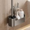 Suction Cup Mount Wall Mounted Toilet Brush Vertical Toilet Brush  Household Cleaning