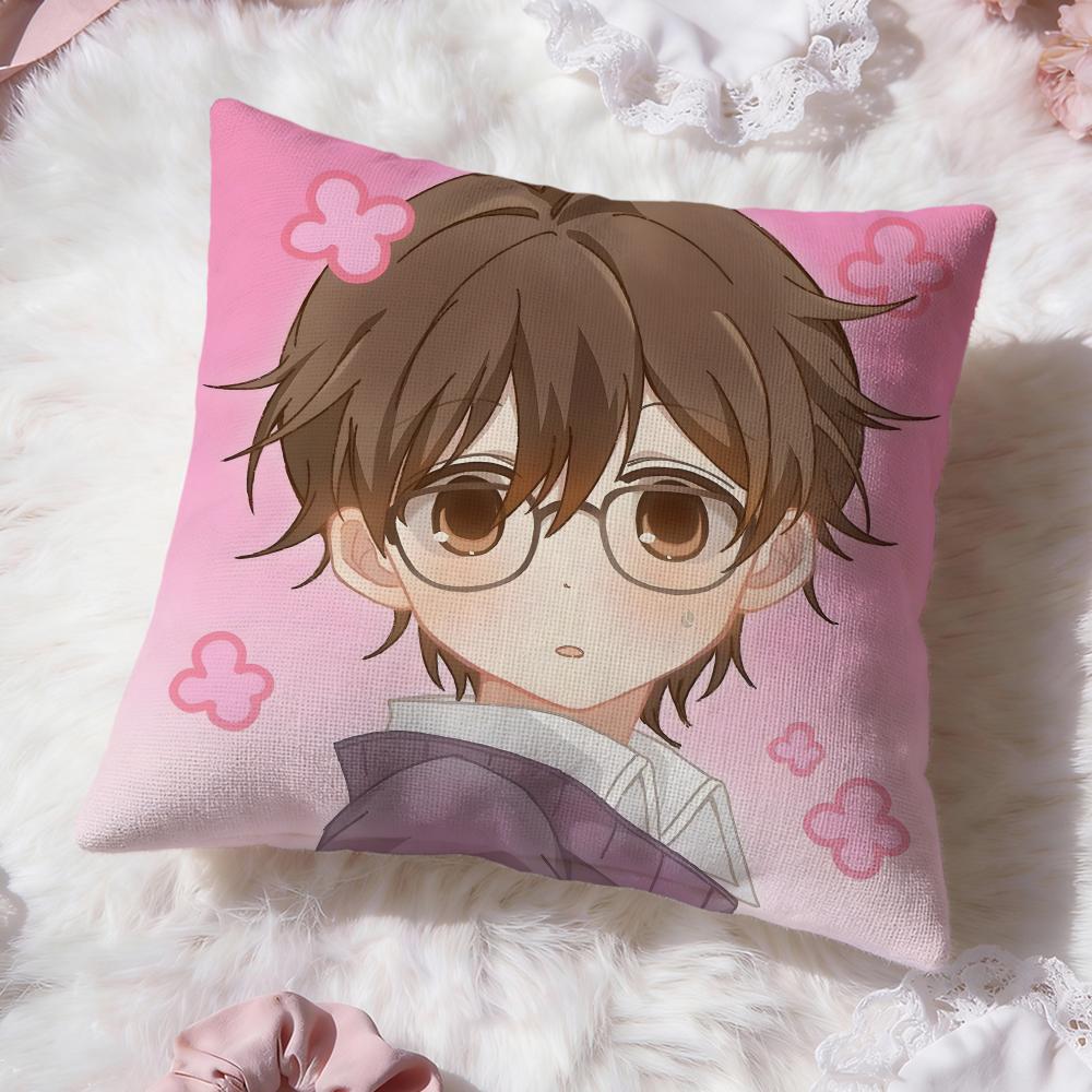 Ouran High School Host ClubS Cushion Cover Premium Comfort Reversible Pillow Cove -Two in One Design for Any Room & Car Interior