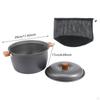Camping Soup Pot Cooking Portable with Storage Pouch Supplies Picnic Stockpot Cookware for