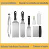7-Piece BBQ Tool Set: Frying Pan, Teppanyaki Tools, Flour Scraper, Oil Dispenser, Sauce Bottle