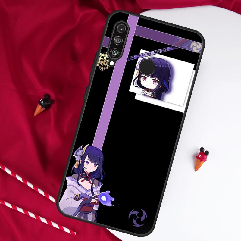 Genshin Impact Raiden Shogun For Huawei Nova 5T 9 10 SE 7i 8i 11i 12i Y73 Y90 Y70 Y72 Y61 Y91 Y60 P20 P40 P30 Lite Case