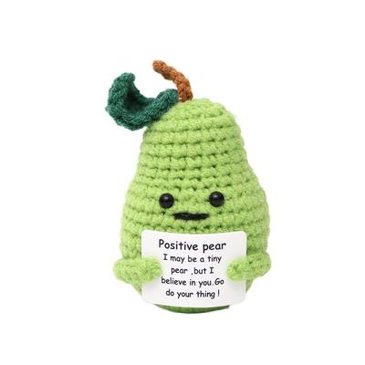 Gestrickte Positive Energie Kartoffel Gemüse Obst Puppe Mini Strickwolle Garn Puppe Kartoffel Puppe Heimdeko Kartoffel Kuscheltasche