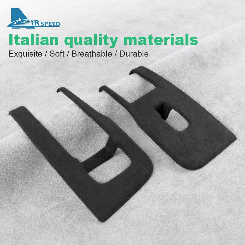 Italian Top Suede 4pcs Window Lifter Switch Control Panel Sticker for Tesla Model 3 Highland 2024-Up LHD Decor Car Accessories