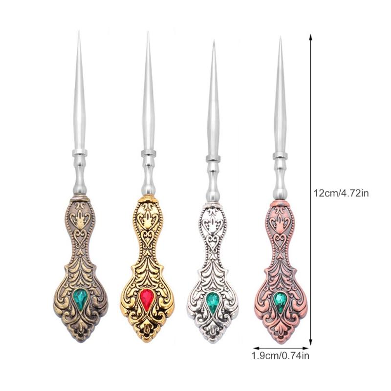 Vintage Sewing Awl Leather Stitching Awl Tool Stainless Steel Sewing Awl For Leather Stitching Shoe Repair