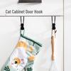 Cat-Shaped Wrought Iron Over-the-Door Hook - Nail-Free, Adhesive-Free 