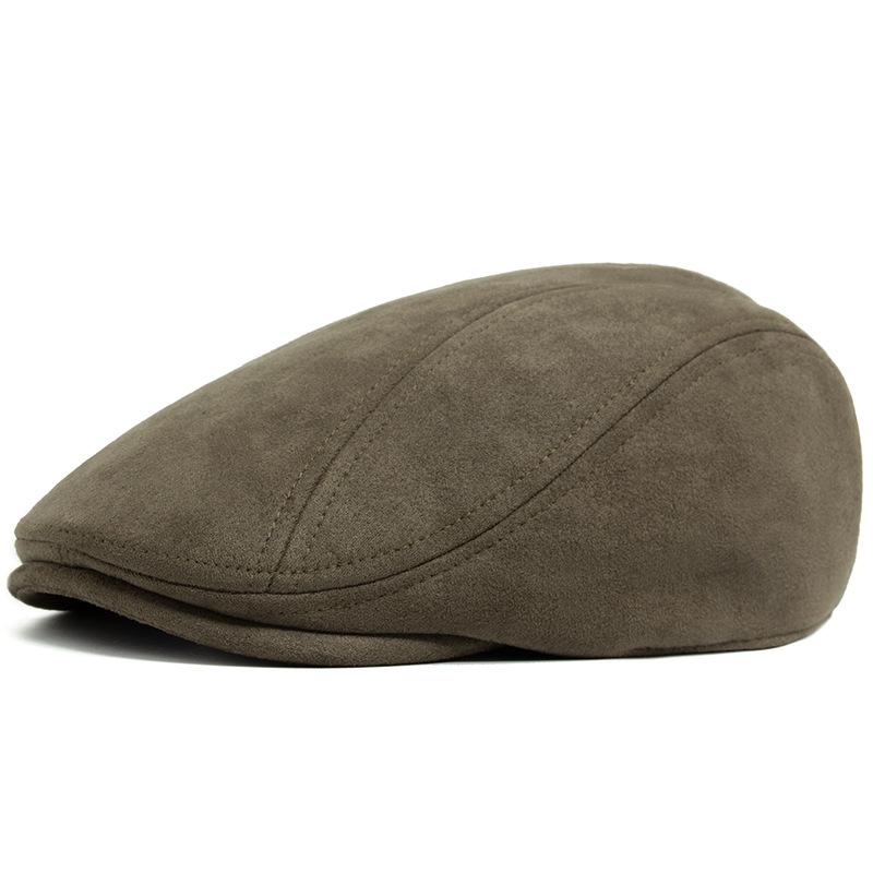 Hot Sale High Quality Beret Cap Spring Autumn Solid Suede Beret Hats Vintage Artist Painter Flat Cap Newsboy Hat Unisex Berets