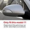 For Hyundai Elantra Avante 2008-2010 ABS Car Rearview Side Mirror Cover Wing Cap Exterior Door Housing Trim Adhesive Sticker