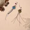 1pc/2pcs Simulated peacock Cat Toy Replace the Head Accessories Artificial Insects Pet Toy