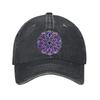 Psychedelic Mandala Baseball Cap Vintage Washed Cotton Adjustable Dad Hat Casual Sports Cap