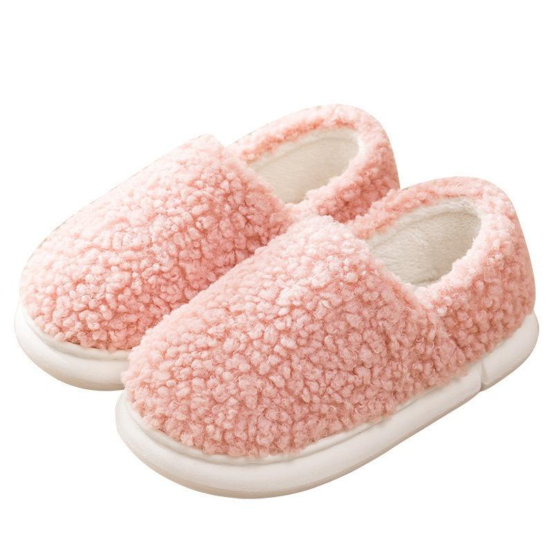 Cotton Slippers Women's Bags and Indoor Home Winter Warm Shoes Thick-soled Confinement Cotton Shoes Men's Non-slip and Wear-resistant