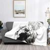 Anime Manga Blanket Fleece Gojo Satoru Warm Throw Blanket for Outdoor Travel Bedspread