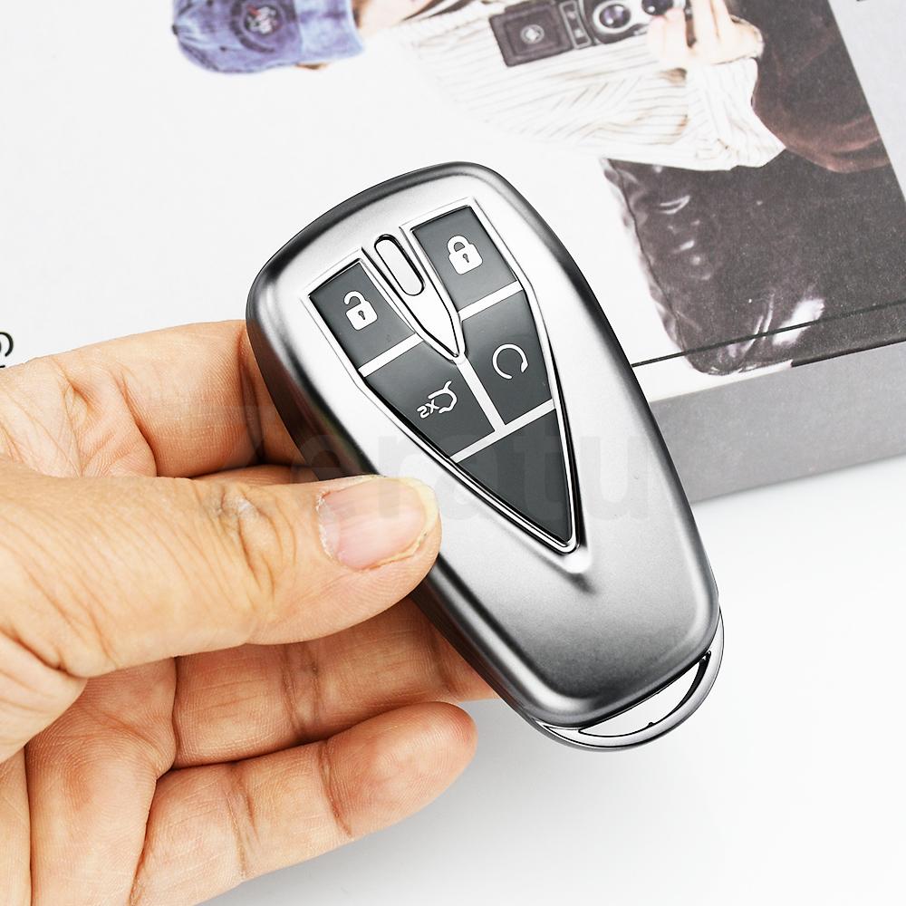 4 Buttons Auto Accessories For Changan Eado Unit Cs35Plus Cs55Plus Cs75Plus Tpu Car Key Case Cover Smart Protected Keychains